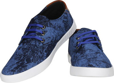 

FASHIONBOOM Camouflage Canvas Shoes For Men(Blue