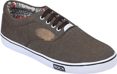 

Kzaara Canvas Shoes For Men(Beige, Brown