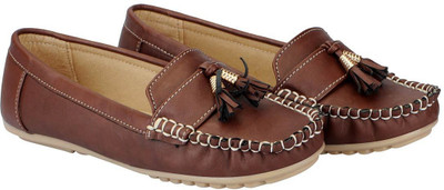 

FAUSTO Stylish Loafers For Women(Brown