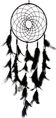 

Paperiva Dream Catcher Decorative Showpiece - 45 cm(Polyester, Wool, Black)