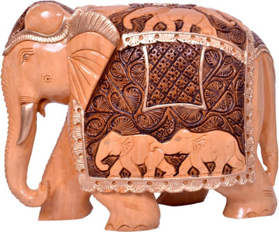 ARTISIAN HOUSE Decorative Showpiece - 20 cm(Wooden, Brown)
