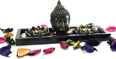 

LOF Decorative Showpiece - 15 cm(Porcelain, Multicolor)