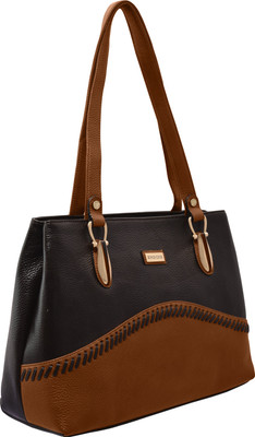 

JFL-Jewellery For Less Women Formal Black PU Shoulder Bag
