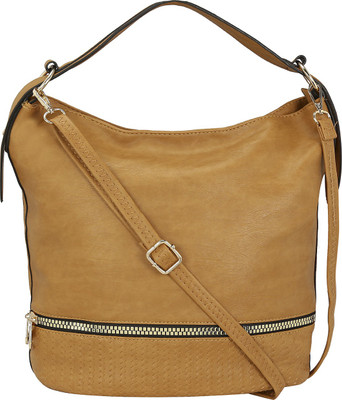 

Le Cuero Women Casual Brown PU Shoulder Bag