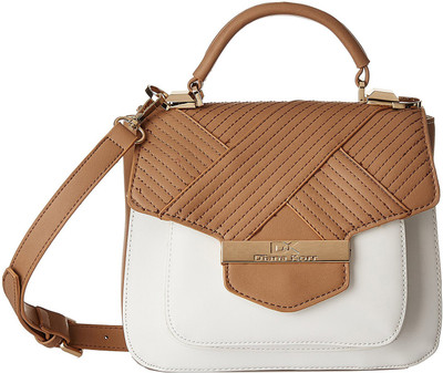 

Diana Korr Women Casual Brown PU Sling Bag