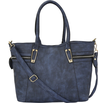 

Le Cuero Women Casual Blue PU Shoulder Bag
