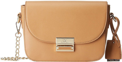 Diana Korr Women Casual Brown PU Sling Bag