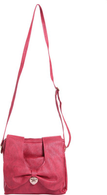 

ZORNNA Women Casual Maroon PU Sling Bag