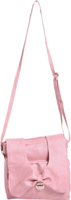 ZORNNA Women Casual Pink PU Sling Bag