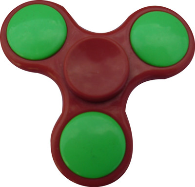 

S.Blaze 3 Arm Green Rounded Red Fidget Spinner Toy for Kids & Adults(Red)
