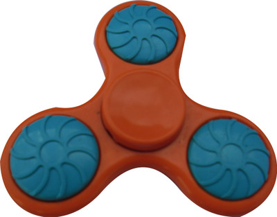 

S.Blaze 3 Arm Rounded Orange Fidget Spinner Toy(Orange)