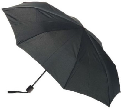 

Raindrop Black 3 fold Office Umbrella(Black)