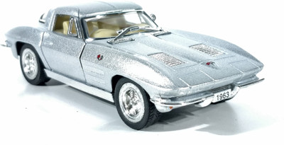

Jack Royal 1963 Model Corvette Stingray car toy(Silver)