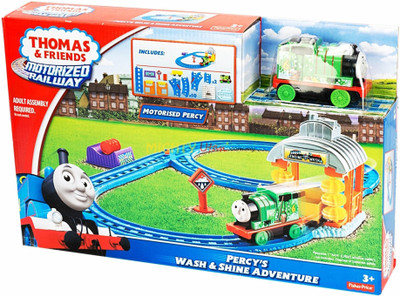 kidoz kingdom THOMAS AND FRIENDS MOTORIZED RAILWAY - PERCY'S WASH AND SHINE ADVENTURE(Multicolor)