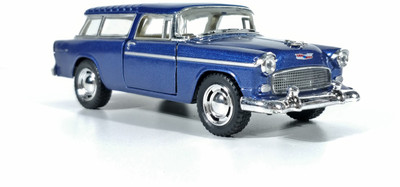

Jack Royal 1955 Chevy Nomad Die cast vintage car toy(Blue)
