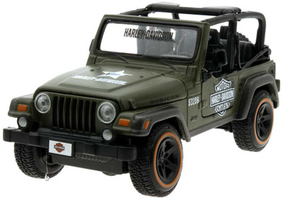 

Maisto Harley Davidson Jeep Wrangler Rubicon, Scale 1:27, Color - Military Green(Military Green)