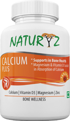 

NATURYZ Calcium Plus Formula with Vitamin D3 and Magnesium - 60 Tablets(500 mg)
