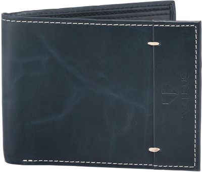 

Walrus Men Blue Genuine Leather Wallet(8 Card Slots)