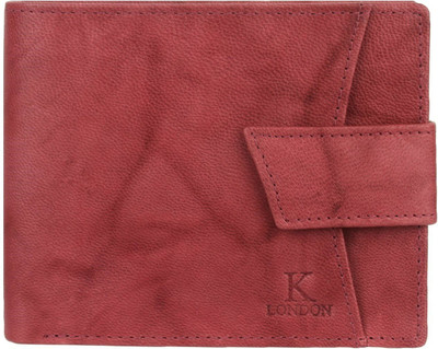 

K London Men Maroon Genuine Leather Wallet(4 Card Slots)