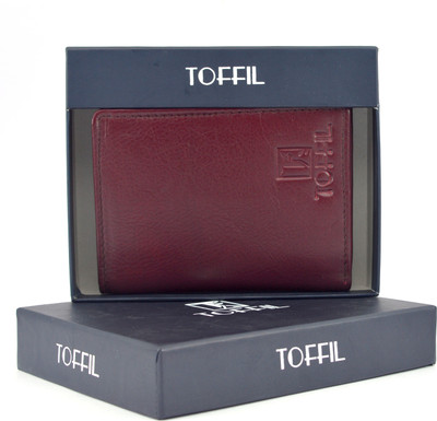 

TOFFIL Men Maroon Genuine Leather Card Holder(6 Card Slots)