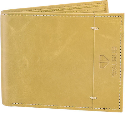 

Walrus Men Beige Genuine Leather Wallet(8 Card Slots), Cream