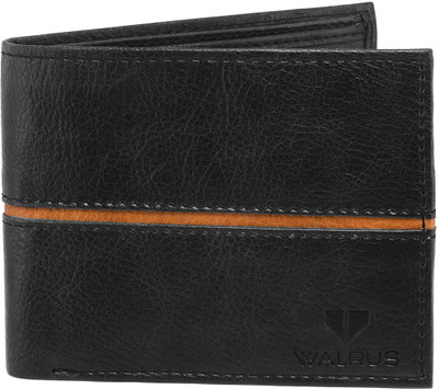 

Walrus Men Black Genuine Leather Wallet(8 Card Slots)