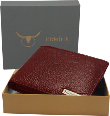 

Hidelink Men Trendy, Casual Brown Genuine Leather Wallet(6 Card Slots)