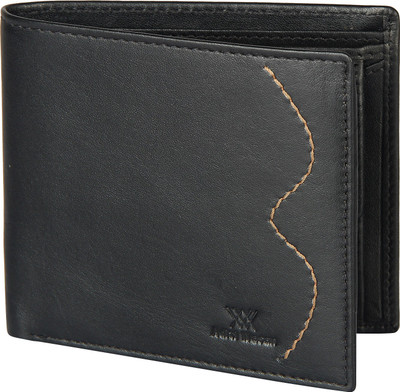 

Aditi Wasan Men Black Genuine Leather Wallet(3 Card Slots)