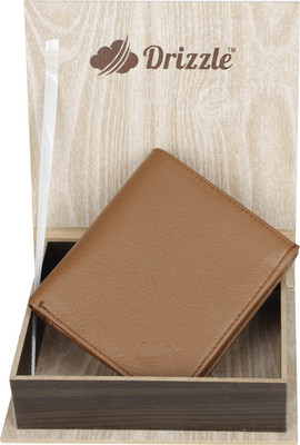 

Drizzle Men Beige Genuine Leather Wallet(5 Card Slots)