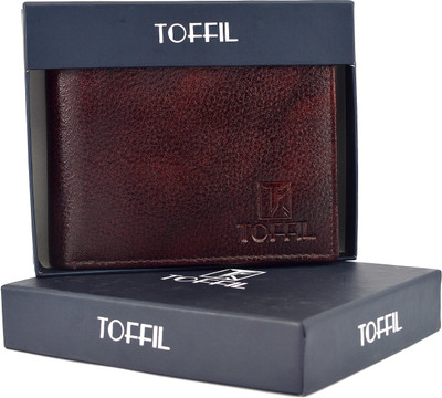 

TOFFIL Men Black Genuine Leather Wallet(8 Card Slots)