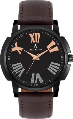 ADIXION 1015NLB1 New Stainless Steel watch with Genuine Leather Strep Watch  - For Men   Watches  (Adixion)