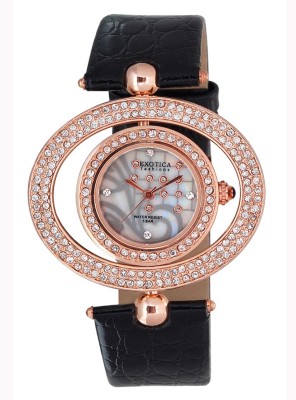 Exotica Fashion RB-EFL-15-ROSE-GOLD-BLACK Watch  - For Girls   Watches  (Exotica Fashion)