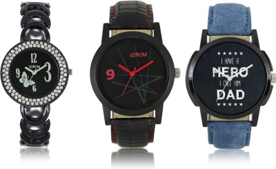LOREM W06-7-8-201 New Stylish Best Designer Combo Hand Watch  - For Men & Women   Watches  (LOREM)