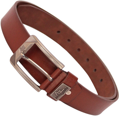 

HD Men Casual Brown Fabric Reversible Belt