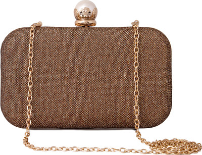 

Kleio Party Brown Clutch
