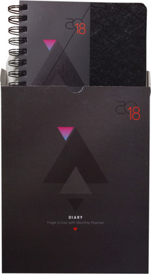 

WRITEAWAY Book-size Diary(2018 DIARY- A/5 I DATE PLANNER(2 Col) WITH BOX PAGE A DAY WITH MONTHLY PLANNER PRODUCT NO. 94, Multicolor, Pack of 10)