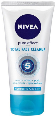 Nivea Total Face Cleanup Face Wash(50 ml)