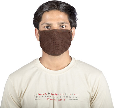 Autofy Net Mesh Anti Pollution Anti Dust Particulate Respirator Disposable Face (Brown, Free Size, Pack of 1)