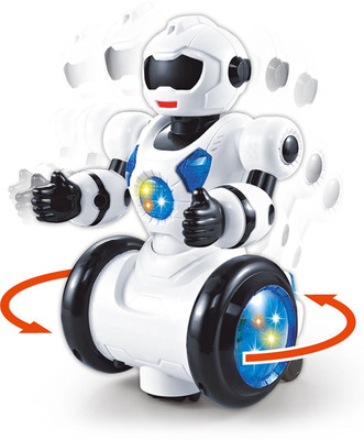 

Prefun 360 Rotating Robot With Light And Music, Multi Color(Multicolor)