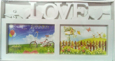 

zelator Acrylic Photo Frame(Black, White, 2 Photos)