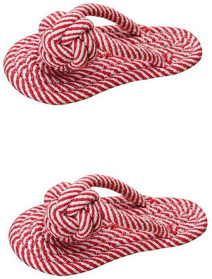 

Pets Empire Durable Rope Slipper Teething Playing Dog Toy Chew Toy (pack of 2) Cotton Chew Toy For Dog