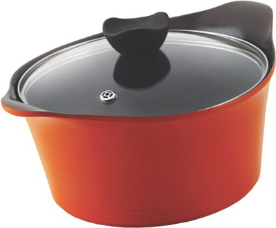 Alda Die Cast Premium Ceramic Coating Casserole with Lid Pot 1 L(Ceramic, Non-stick) Alda Die Cast Premium Ceramic Coating Casserole with Lid Pot 1 L(Ceramic, Non-stick)