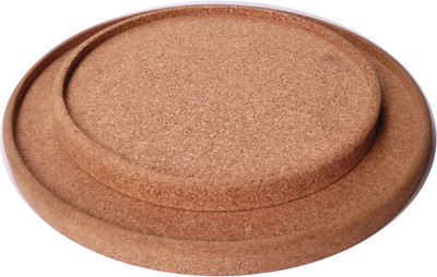 

Heirloom Quality Cork Twin Bowl Tray Serving Set(Pack of 2)