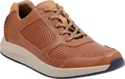 Clarks Sirtis Mix Dark Tan Lea Outdoors For Men(Tan