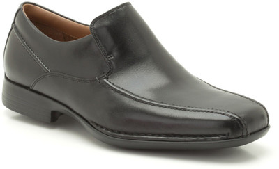 

Clarks Francis Flight Black Leather Slip On For Men(Black