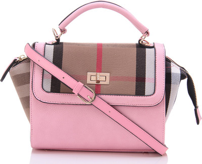 

Omnesta Women Casual Pink PU Sling Bag