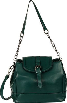 

Fiona Trends Women Casual Green PU Sling Bag