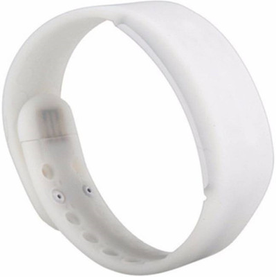 

ZVR ZVR Fitness BanD 3D PeDometer Sleep Temperature Calorie Monitor Time Display Silicon Without SpeeDometer(White Strap L)