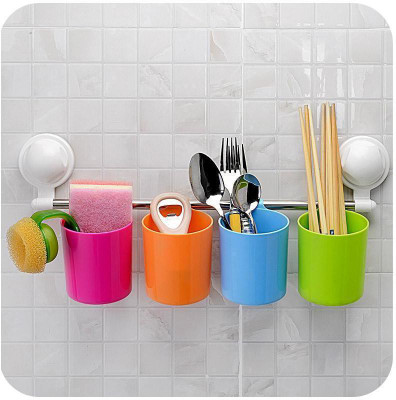 

Zahab 1065 Plastic Toothbrush Holder(Multicolor, Wall Mount)