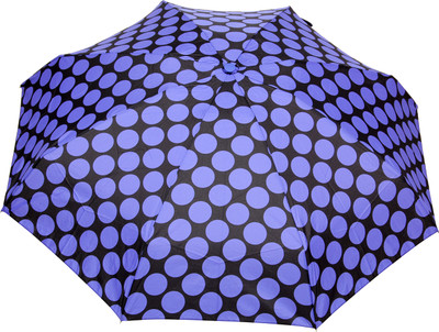 

FabSeasons Fancy Printed Umbrella for Rains and All Seasons Umbrella(Black, Blue)